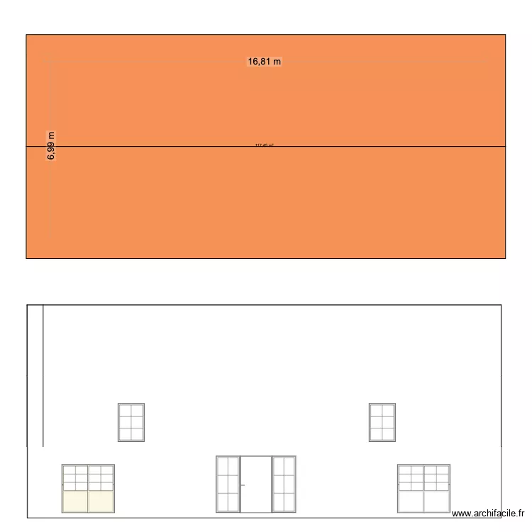 maison saint martial 1. Plan de 2 pièces et 235 m²