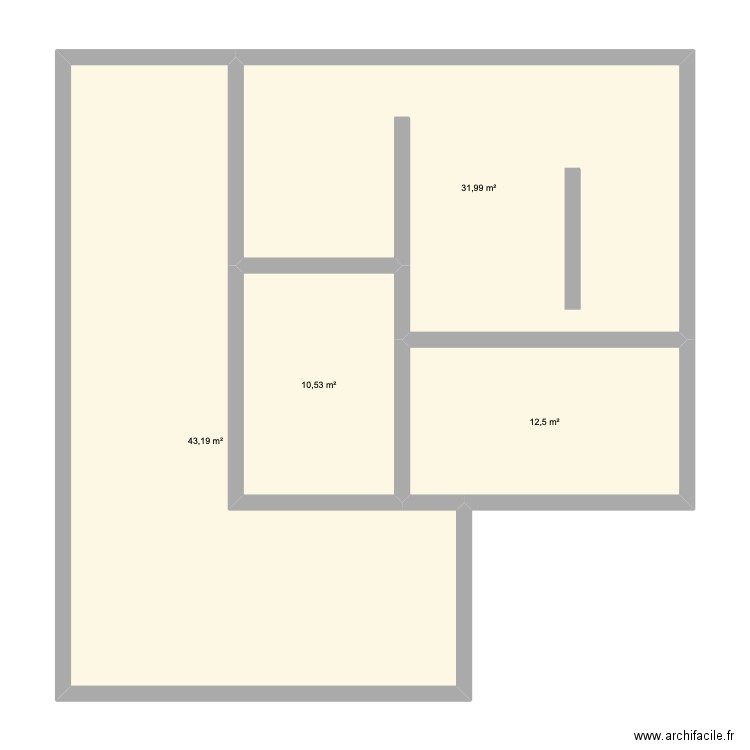 Maison. Plan de 4 pièces et 98 m2