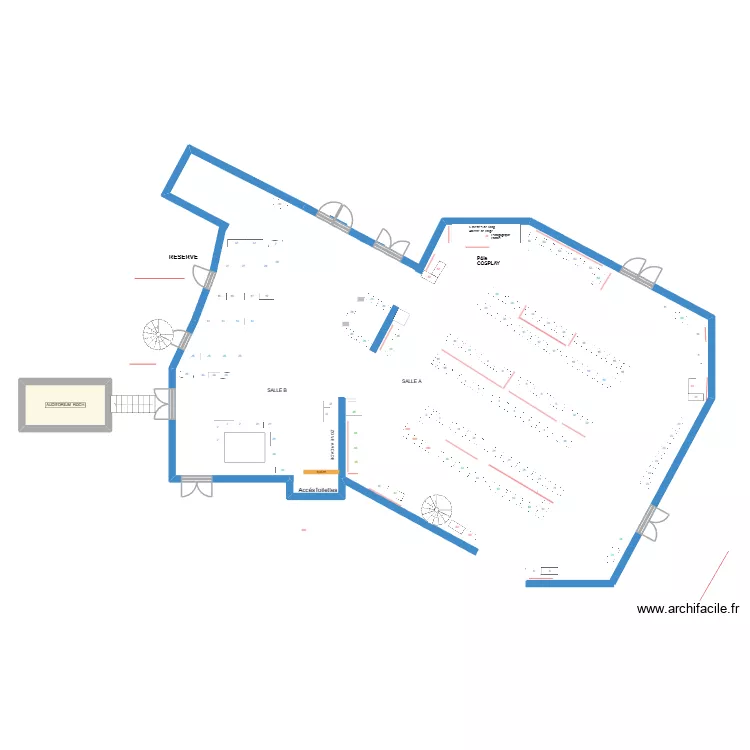 FANTASTIKCON 2026 PREVISION PLAN3 E. Plan de 1 pièce et 7 m²