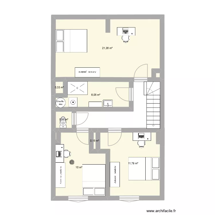 colocation 2eme etage. Plan de 7 et 51 m² colocation 2eme etage. Plan de 7 et 51 m²