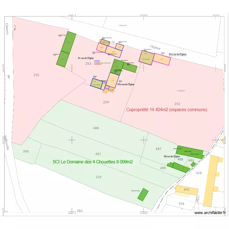 Domaine des 4 Chouettes. Plan de Domaine des 4 Chouettes. Plan de