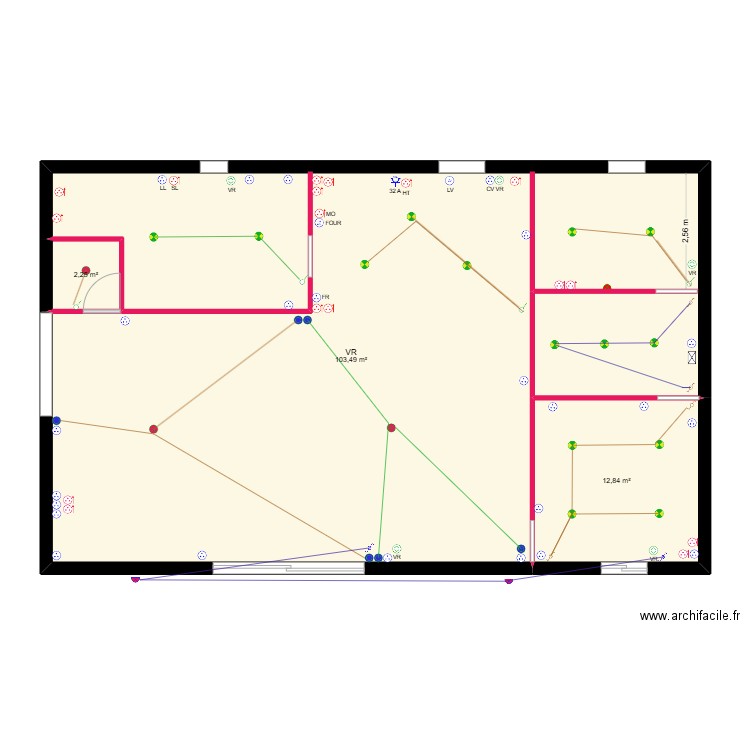 Pierrick. Plan de 3 pièces et 119 m2