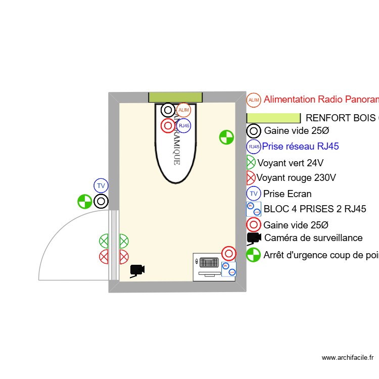 DR BOBEE LOCAL PANORAMIQUE. Plan de 1 pièce et 3 m2
