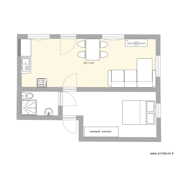 Appart. Plan de 0 pièce et 0 m2