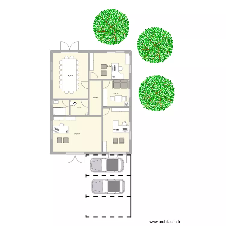 Locaux SIEA+d&eacute;l&eacute;gataire. Plan de 8  et 90 m²