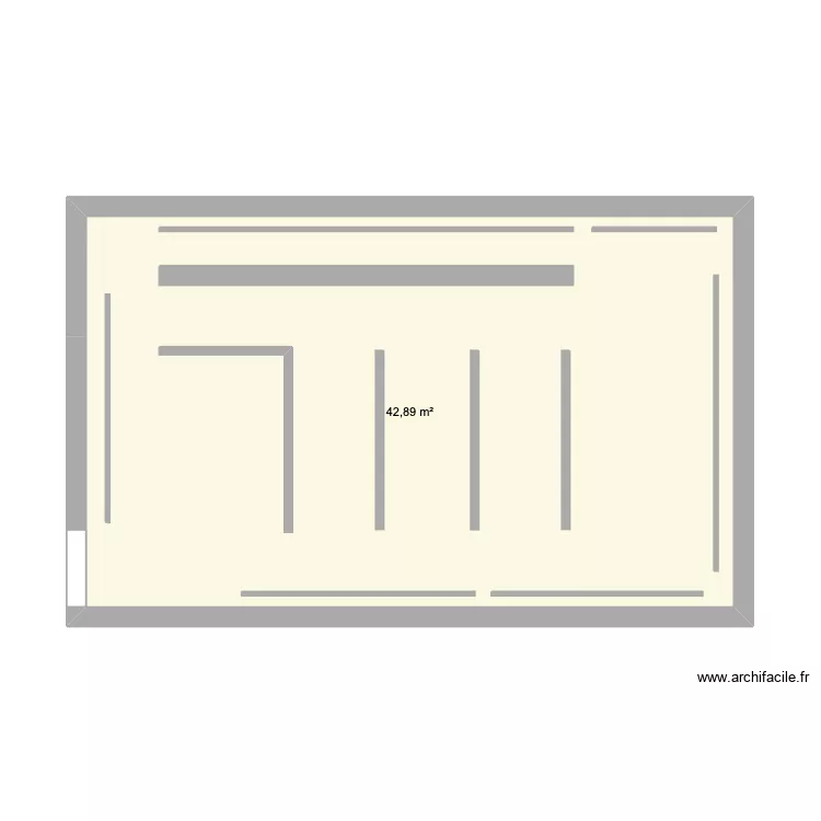 GRANDE PHARMACIE DE PARIS. Plan de 1  et 43 m²