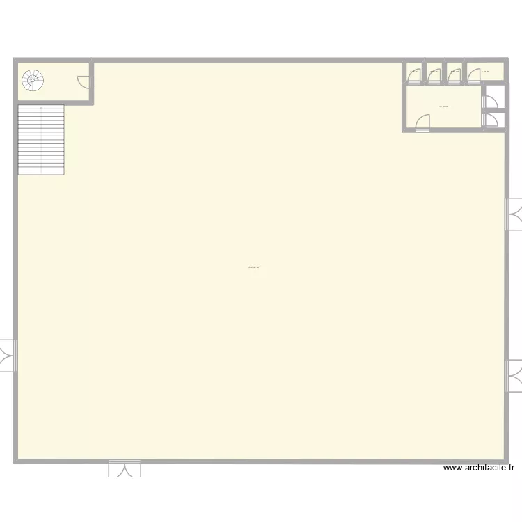 TFA. Plan de 6  et 824 m²