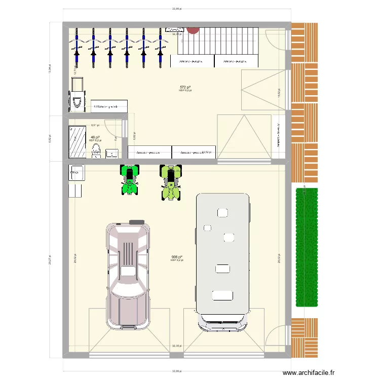 Garage 34 x 50 - 2. Plan de 
