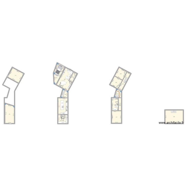 Général - Meublé. Plan de 17 pièces et 234 m2