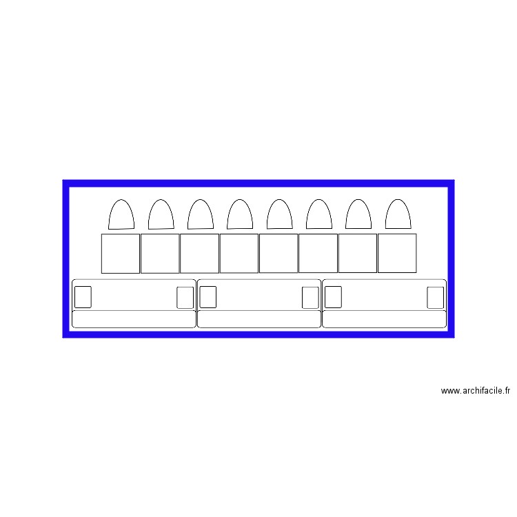 conteneur 2. Plan de 1 pièce et 13 m2