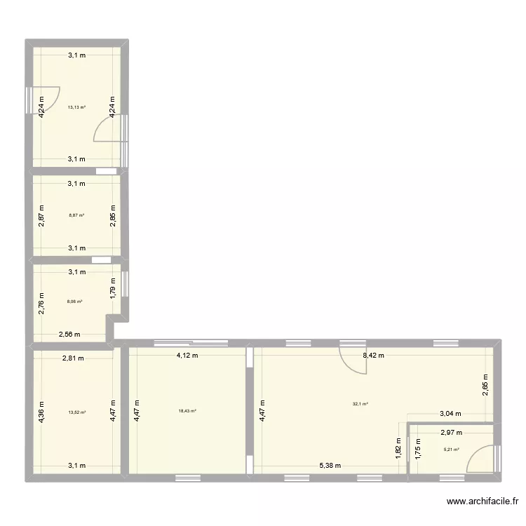 pottiez. Plan de 7 et 99 m² pottiez. Plan de 7 et 99 m²