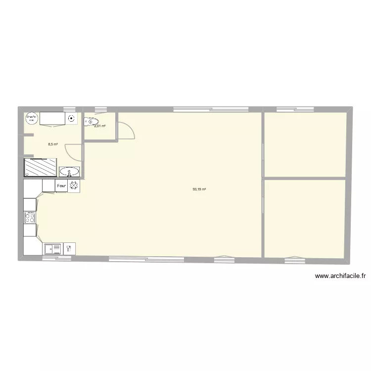 VMC1. Plan de 3 et 104 m² VMC1. Plan de 3 et 104 m²