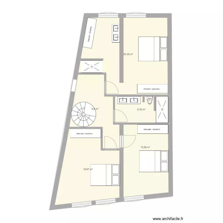 PROJET N&deg;8 (Avec.Iso). Plan de 