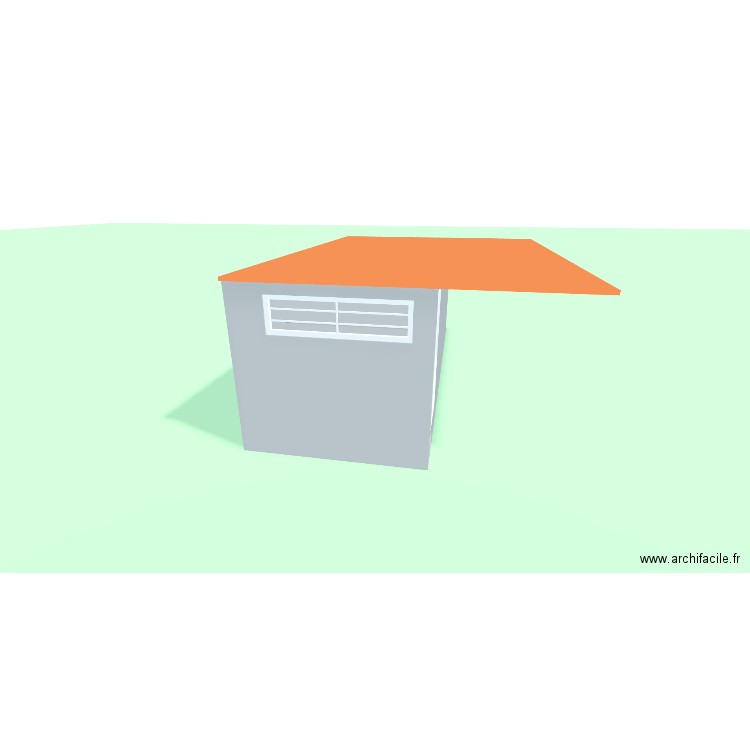 conteneur. Plan de 2 pièces et 14 m2