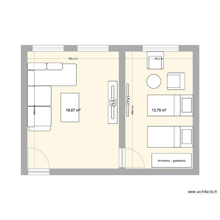 Aouama. Plan de 0 pièce et 0 m2