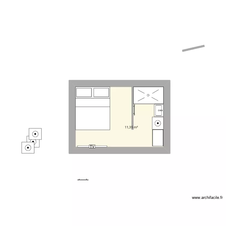 Cabanon . Plan de Cabanon . Plan de