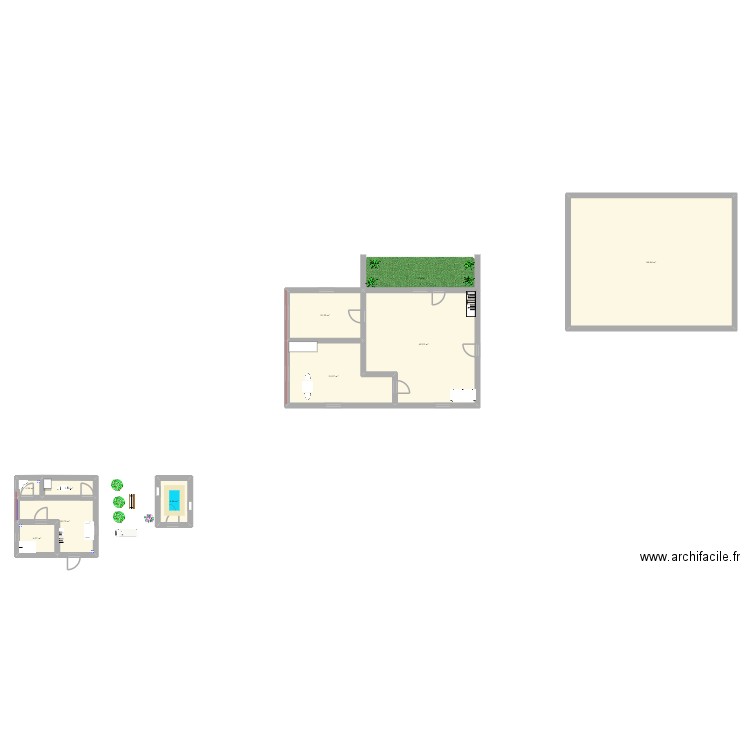 residance. Plan de 9 pièces et 190 m2