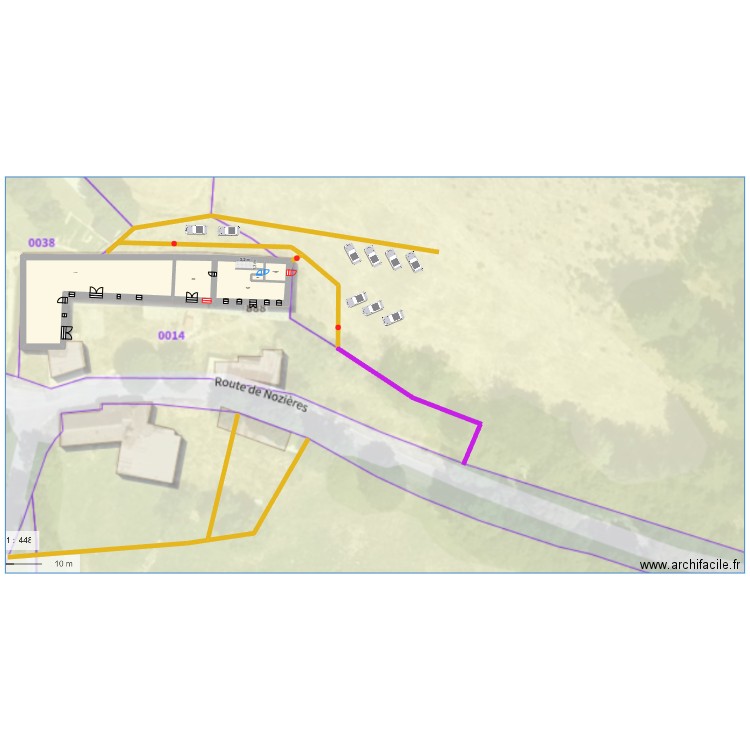 CROZES. Plan de 20 pièces et 1035 m2