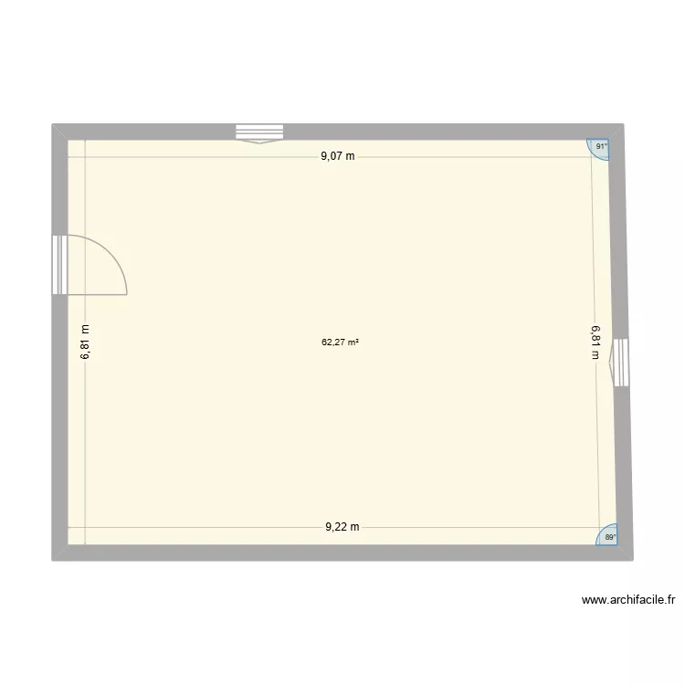 PLAN 1. Plan de 1  et 62 m²