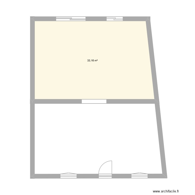 saintj. Plan de 1 pièce et 33 m2
