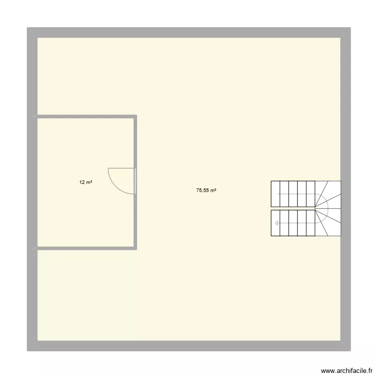 1 er. Plan de 2  et 88 m²
