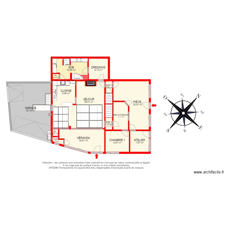 BI 18018 - . Plan de 52 pièces et 309 m2
