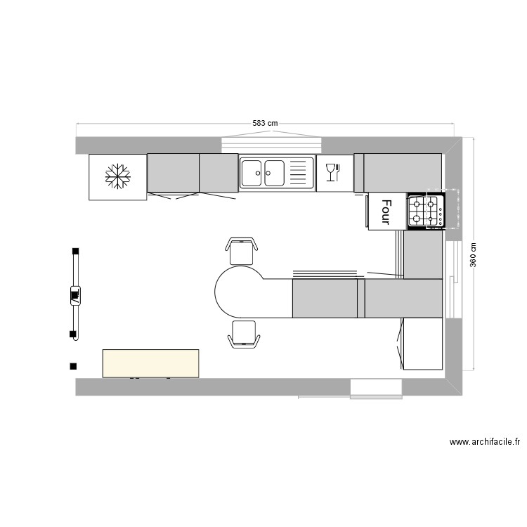 Cuisinestjustin. Plan de 0 pièce et 0 m2