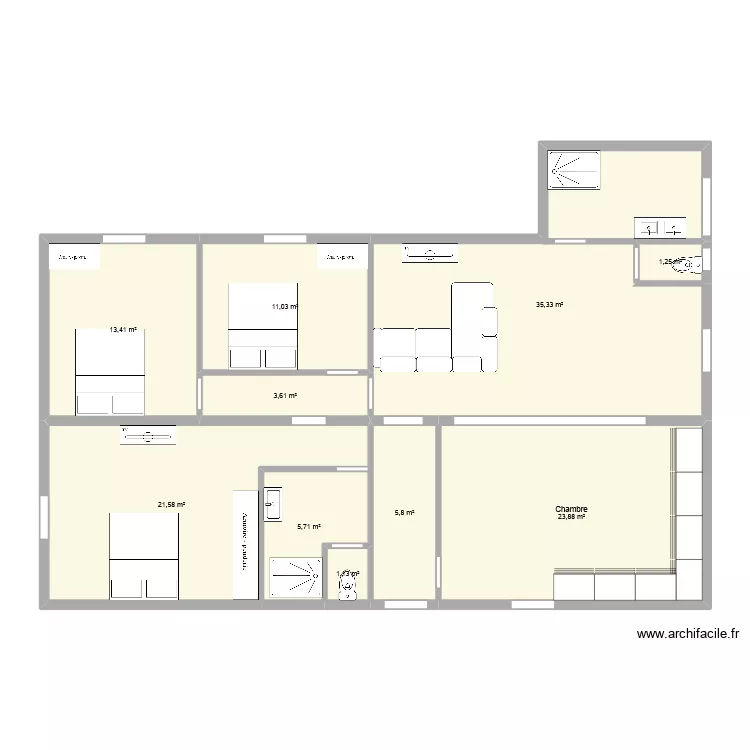 projet v2. Plan de 10 et 123 m² projet v2. Plan de 10 et 123 m²