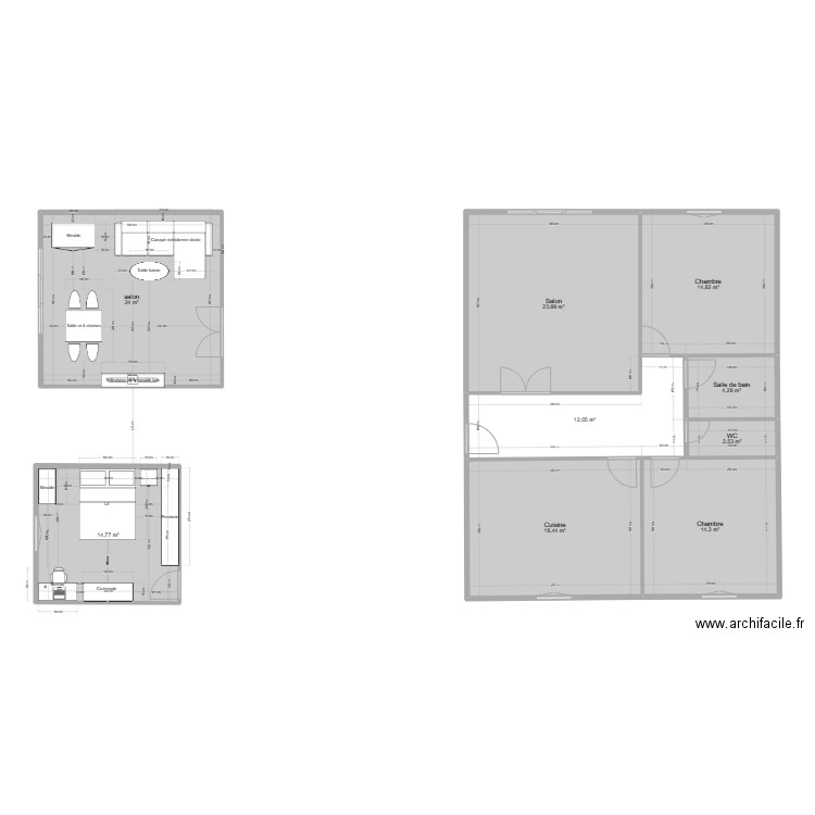 Appart2. Plan de 0 pièce et 0 m2