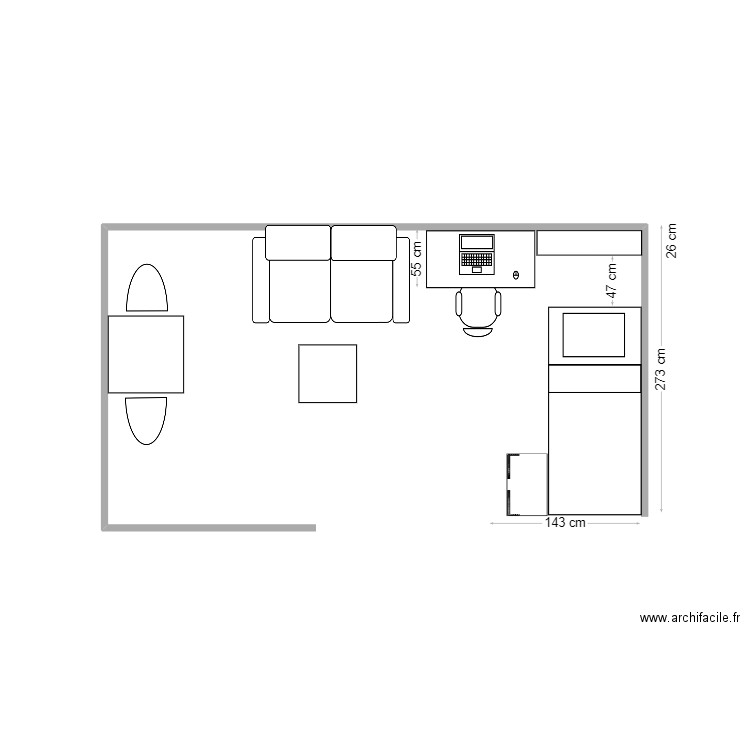 appart Paris lit simple. Plan de 0 pièce et 0 m2