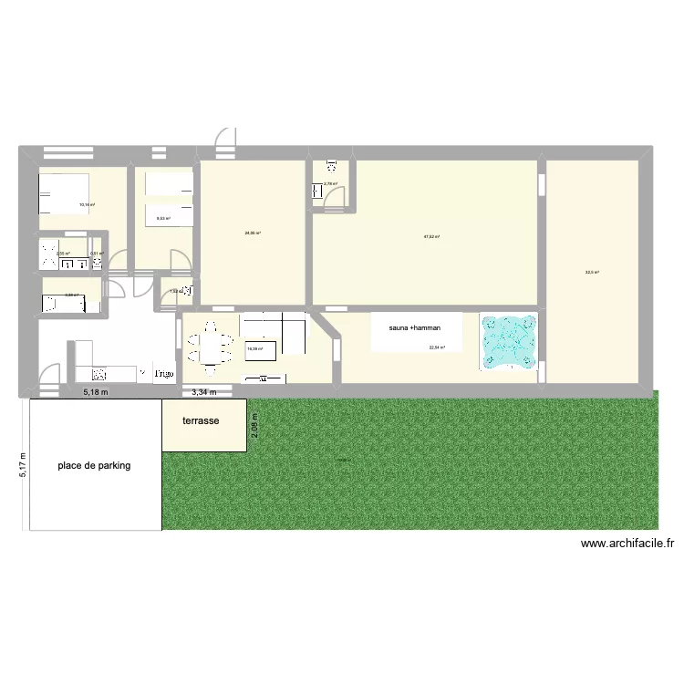 PLAN AIR BNB. Plan de 12 et 173 m² PLAN AIR BNB. Plan de 12 et 173 m²