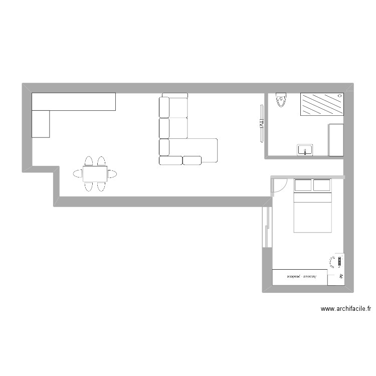 maison. Plan de 0 pièce et 0 m2