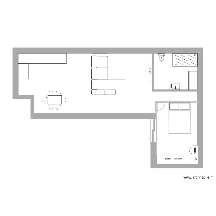 maison. Plan de 