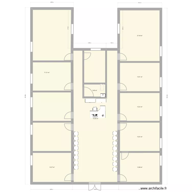reuillymedical. Plan de 9  et 252 m²