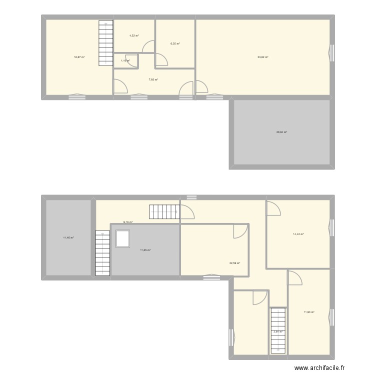 BENSLIMANE. Plan de 14 pièces et 186 m2