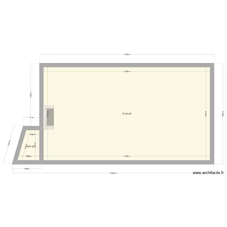 Maison. Plan de 