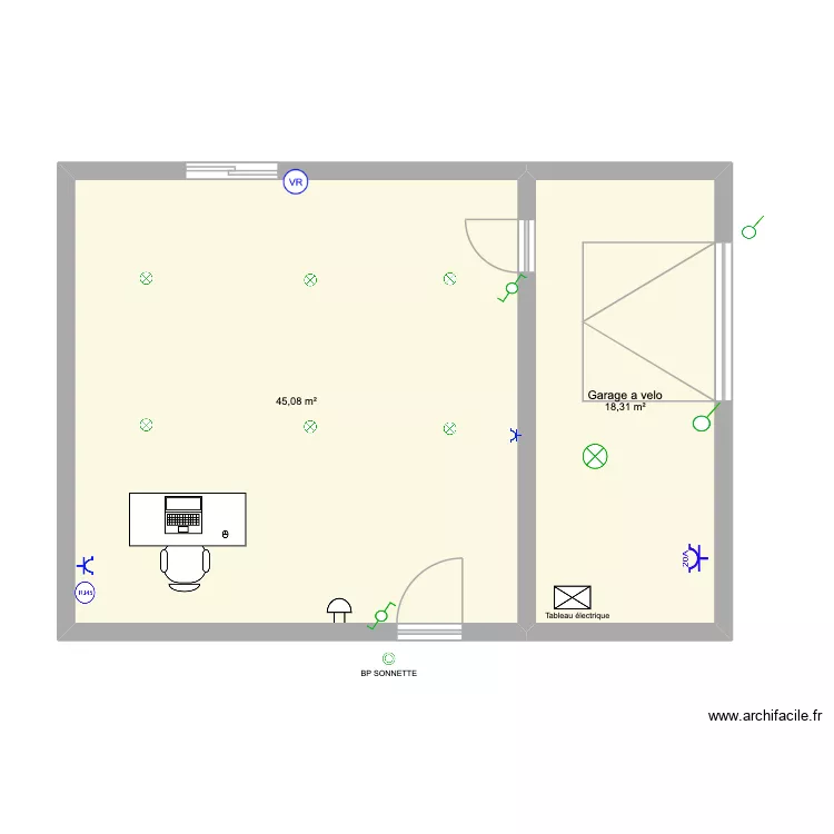 capé. Plan de 2 et 63 m² capé. Plan de 2 et 63 m²
