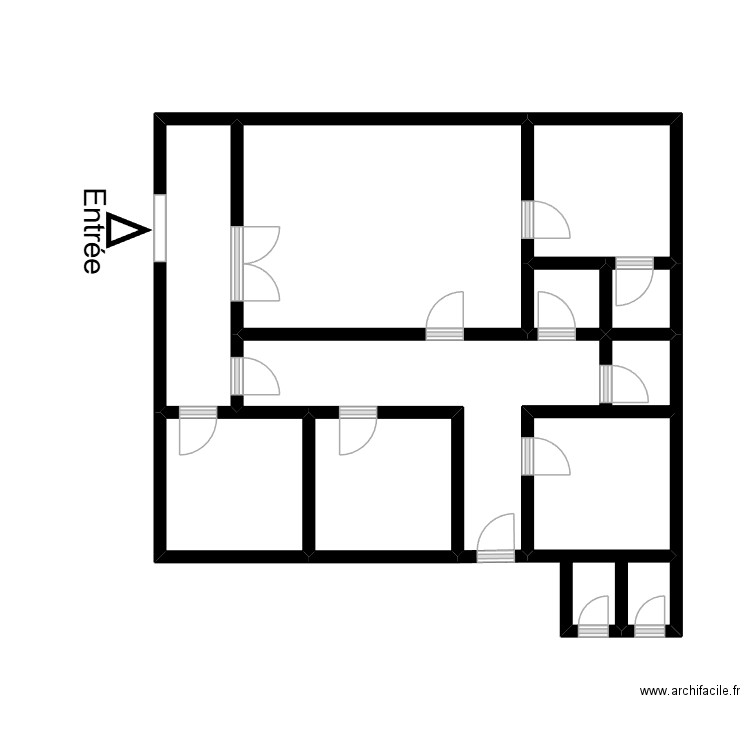 Maison petel. Plan de 8 pièces et 29 m2