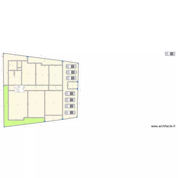 Plan Feh Kesse V4. Plan de 19 Pièces et 665 m²