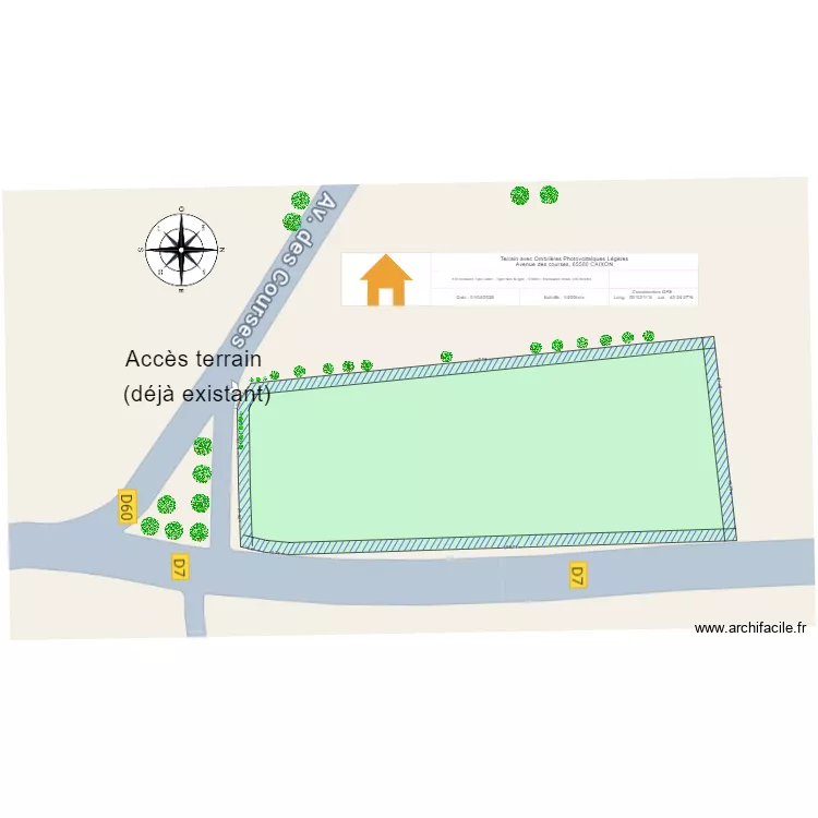 Terrain Etat Initial. Plan de 