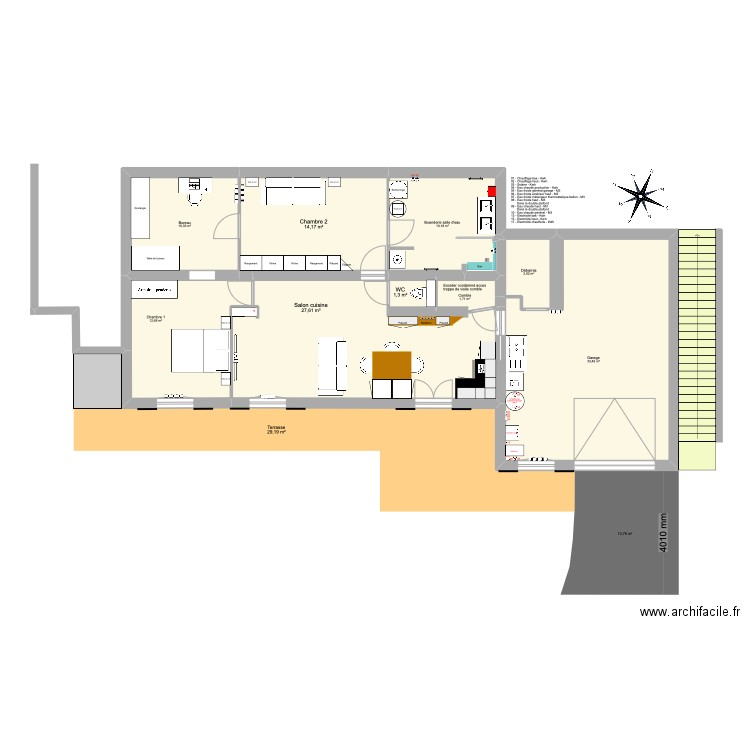 Mornex - Plan du bas - 2024-01-05-14h33. Plan de 9 pièces et 114 m2