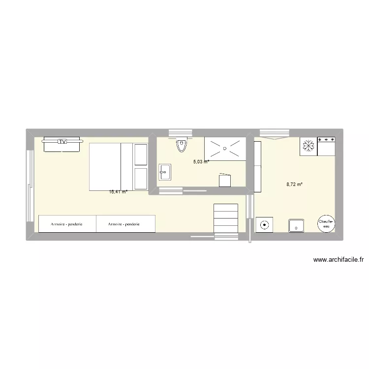 Plan 1. Plan de 3  et 30 m²