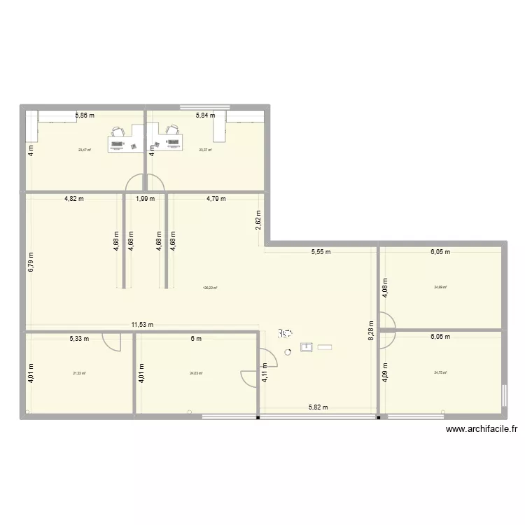 Montayral T 2. Plan de 16 et 263 m² Montayral T 2. Plan de 16 et 263 m²