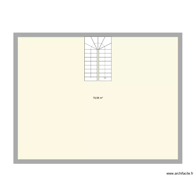 Combremont &eacute;tage. Plan de 1  et 80 m²