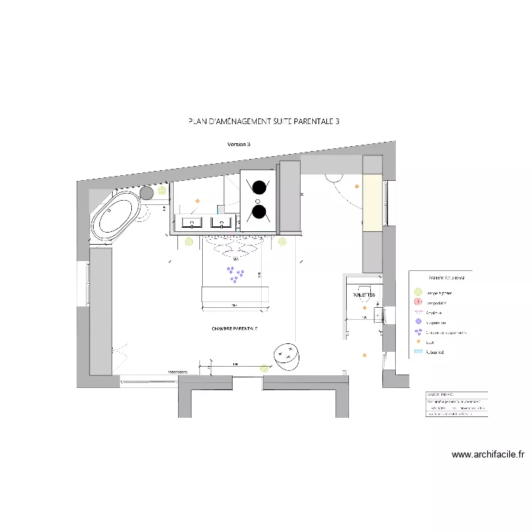 Pillard Chambre. Plan de 