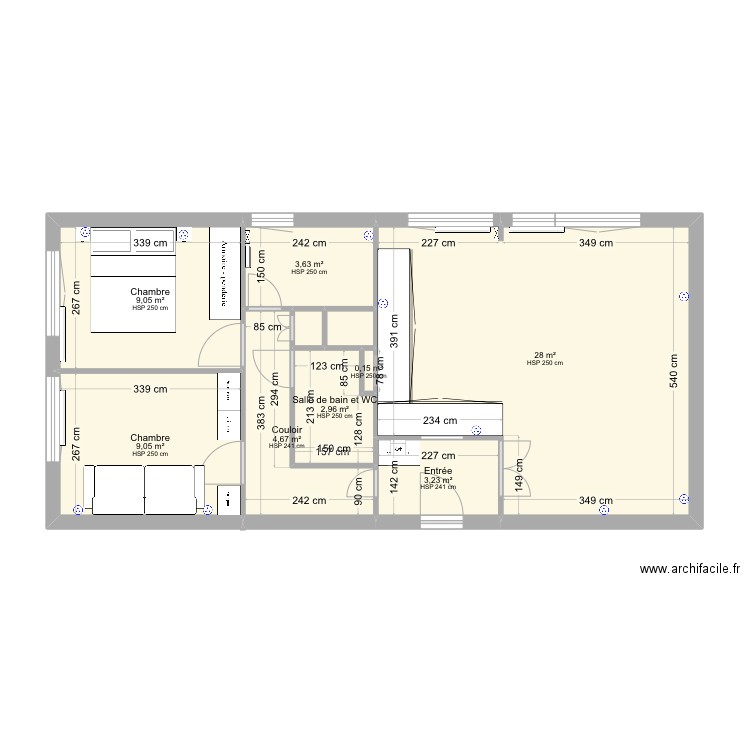 PANTIN VDEF DEF 2 PRISES. Plan de 0 pièce et 0 m2
