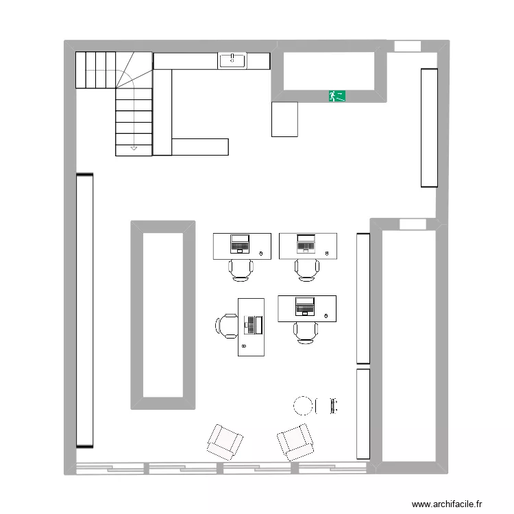 Étage que étage. Plan de 3 et 11 m² Étage que étage. Plan de 3 et 11 m²