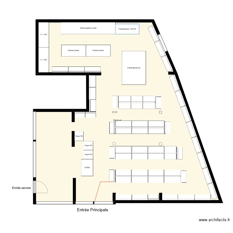 Bagatelle Implantation Famille Produits. Plan de 1 pièce et 170 m2