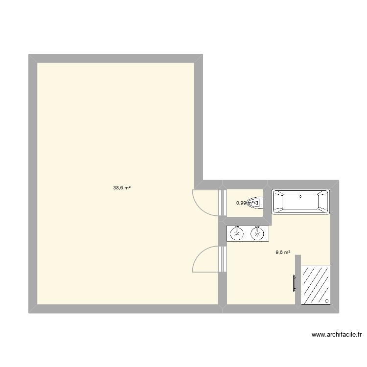 nous. Plan de 0 pièce et 0 m2