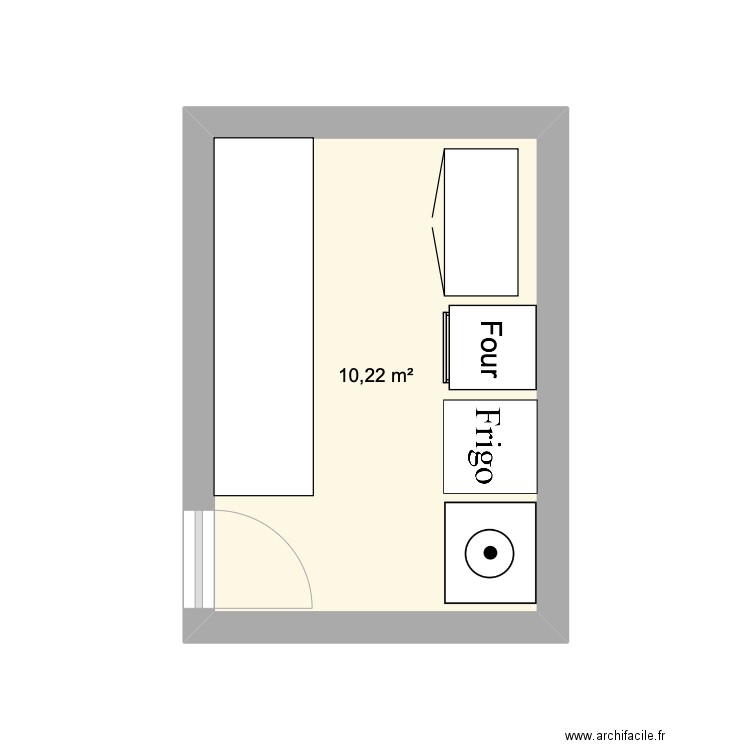 Cuisine projet. Plan de 0 pièce et 0 m2